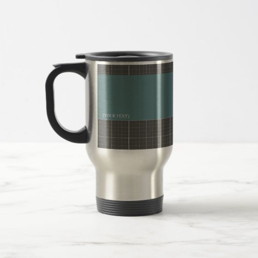 De Voyage Modern Blueprint Grid Insulated Travel Mug TM02 (Gauche)