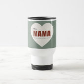 De Voyage Modern Personalized Mama Heart Travel Mug (Centre)