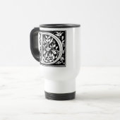 De Voyage Monogramme floral 'D' - Mug (Devant gauche)