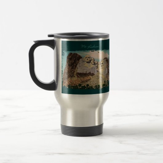 De Voyage Mt. Rushmore Painted Travel Mug (Gauche)