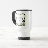 De Voyage Mug à cadre floral clair, jaune clair (Devant gauche)