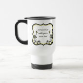 De Voyage Mug à cadre floral clair, jaune clair (Gauche)