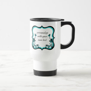 De Voyage Mug à charpente florale Sassy, Turquoise