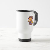 De Voyage Mug Chat Élégant avec Éventail (Devant droit)