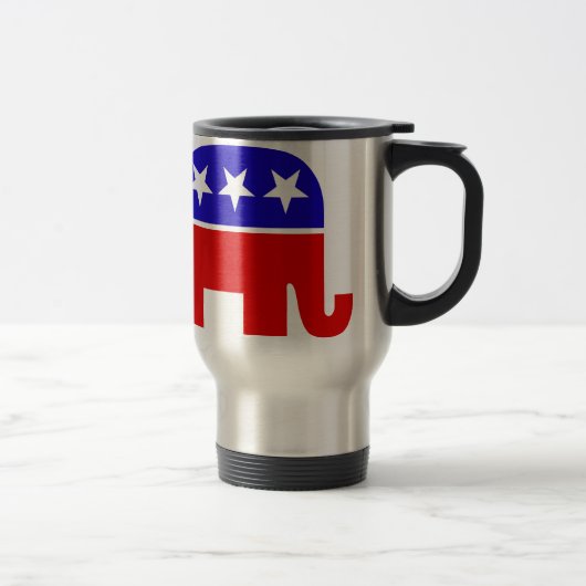 De Voyage Mug des éléphants républicains (Droit)