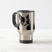 De Voyage Mug en acier Boston Terrier - "Boston Style" (Devant gauche)