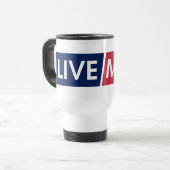 De Voyage Mug LIVE MAD Motivation Gras (Devant gauche)