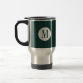 De Voyage Mug monogramme Turquoise foncé (Gauche)