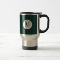 Mug monogramme Turquoise foncé