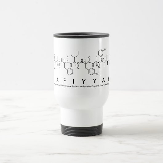 De Voyage Mug nom du peptide Safiyyah (Centre)