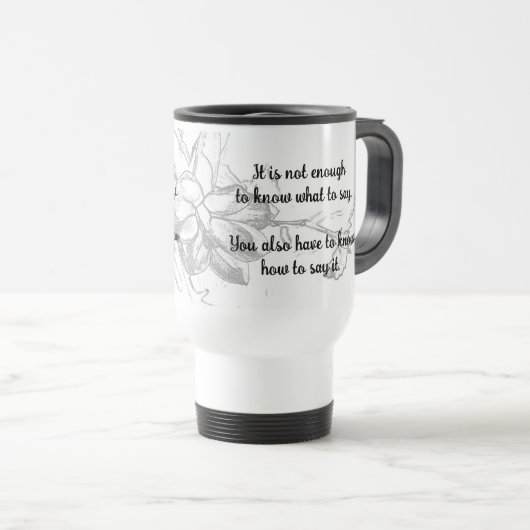De Voyage Mug "Pas Assez" (Devant droit)