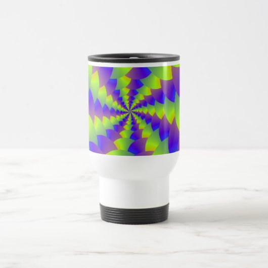 De Voyage Mug spirale jaune et pourpre (Centre)