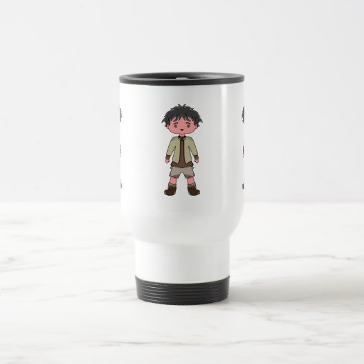 De Voyage mug with cartoon character boy (Centre)