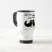 De Voyage Mustache 'A UN HANDLEBAR SUR LA SITUATION' Mug (Devant gauche)