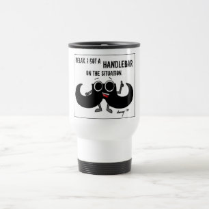 De Voyage Mustache 'A UN HANDLEBAR SUR LA SITUATION' Mug