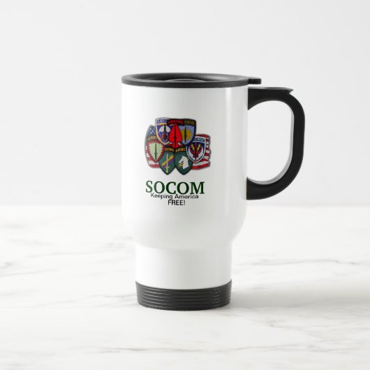 De Voyage opérations spéciales commandement patchs mug (Droite)