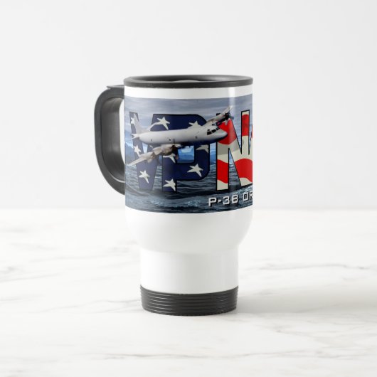 De Voyage P-3B Orion Travel Mug (Devant gauche)