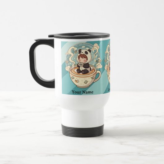 De Voyage Panda Adventure Travel Mug (Gauche)