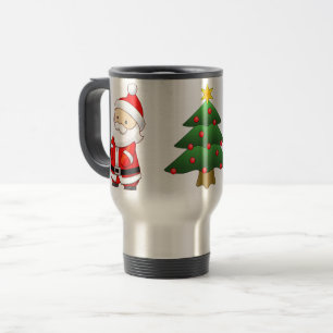 De Voyage Père Noël Pine Tree acier inoxydable 15 oz Mug