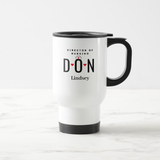 De Voyage Personalisé DON Nurse Travel Mug (Droite)