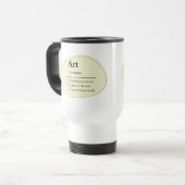 De Voyage Personalized Art Dictionary Style Travel Mug (Devant gauche)