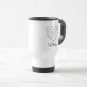 De Voyage Personalized Cute Rabbit Bunny Coffee Mug (Devant droit)