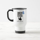 De Voyage Personalized Mom Typography Travel Mug (Gauche)