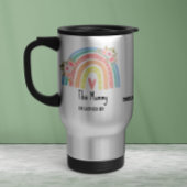 De Voyage Personalized Mum's Rainbow & Floral Travel Mug