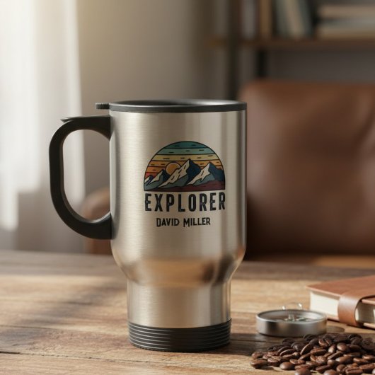 De Voyage Personalized Thermal Travel Mug | Explorer Mug