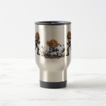Petit héros robot Action Mug | Futuriste Robo Kid
