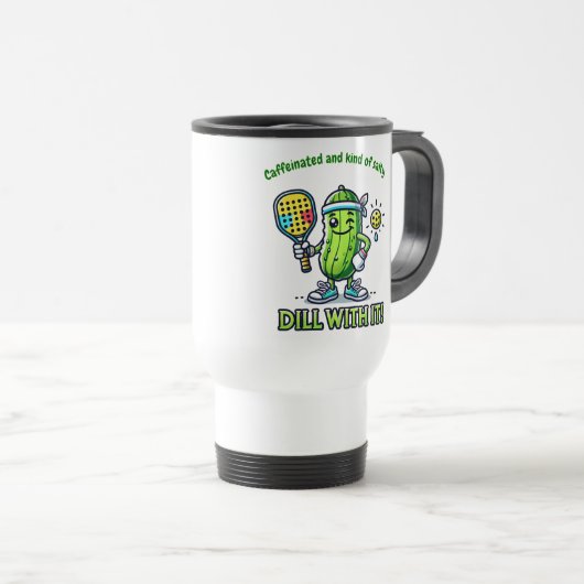 De Voyage Pickleball Funny Coffee Mug Drinkware Kitchen (Devant droit)