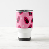 De Voyage Pine rose cônes café Mug (Centre)