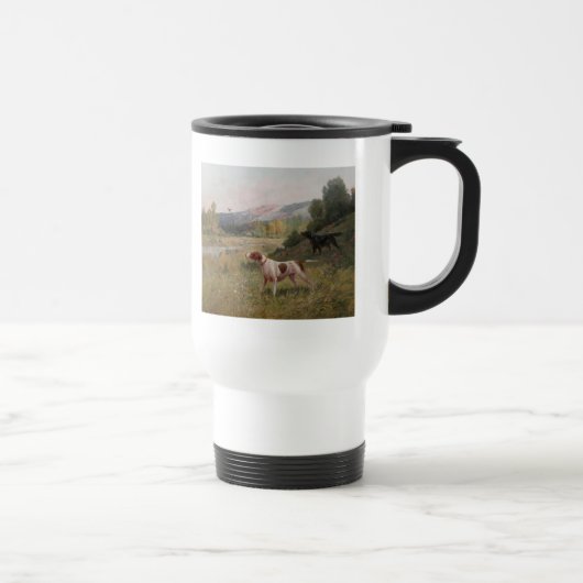 De Voyage Pointer et Gordon Setter White Travel Mug (Droite)