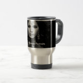 De Voyage Portraits Princess Surdimensionné Mug (B/W) (Devant droit)