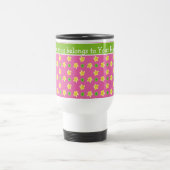 De Voyage Primroses Travel Mug : Personnaliser les Pois rose (Centre)