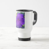 De Voyage Purple Petunia Travel Mug (Devant droit)