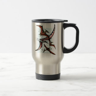 De Voyage Quetzalcoatlus Parmi Les Ptérosaures Mug