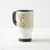 De Voyage Refill Thrill Funny Café Lover Slogan Art Mug (Devant gauche)