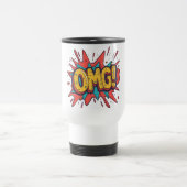 De Voyage Retro Comic "OMG !" Pop Art Café Mug (Centre)