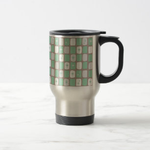 De Voyage Retro Jade Starbursts Acier Inoxydable Travel Mug