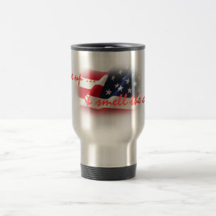 De Voyage Réveillez-vous patriotique et sentez le café Mug V