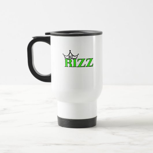 De Voyage RIZZ 40 Milestone Birthday Crown Coffee Mug (Gauche)