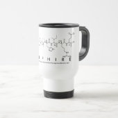De Voyage Sapphire peptide nom mug (Devant droit)