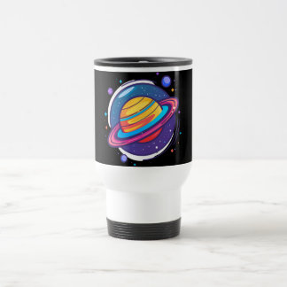 De Voyage Saturn Planet Coffee Mug – Cosmic Design for Space