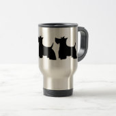 De Voyage Scottish Terriers Travel Mug (Devant droit)