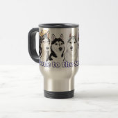 De Voyage Siberian Husky Travel Mug - Jamie's Cup (Devant gauche)