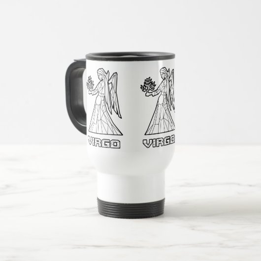 De Voyage Signe zodiaque Mug : Virgo (Devant gauche)