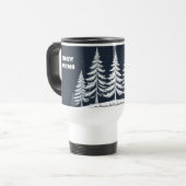 De Voyage Silent Winter Beautiful Trees Travel Mug – 15oz (Devant gauche)