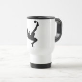 De Voyage Soccer Player Silhouette Mug Design (Devant droit)