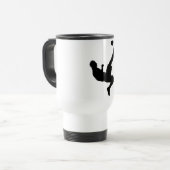 De Voyage Soccer Player Silhouette Mug Design (Devant gauche)